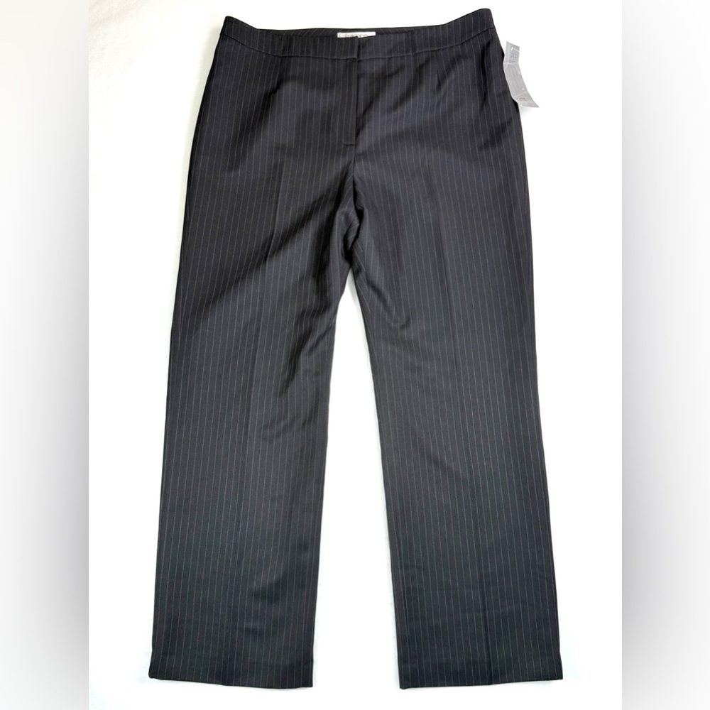 KASPER SEPARATES Women’s Kate Classic Fit Pinstripe Straight Leg Pants 14 NWT